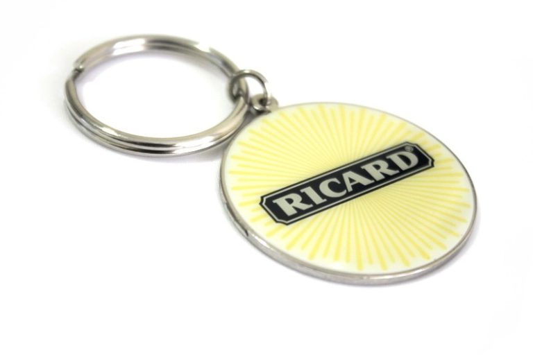 Porta chaves Impressos personalizados com logotipo redondo