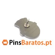 Pins impressos prateados