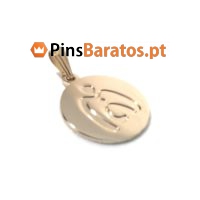 Medalha personalizada em prata e ouro