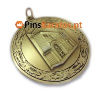 Medalhas personalizadas em ouro antigo
