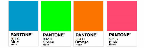 Cores lanyards Pantone